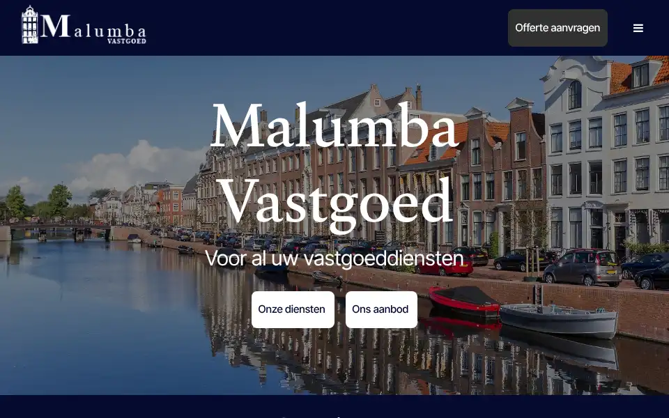 Screenshot of malumba.nl