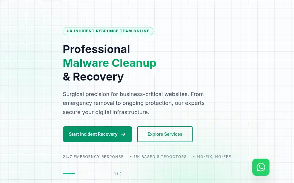 Screenshot of malwarehospital.com