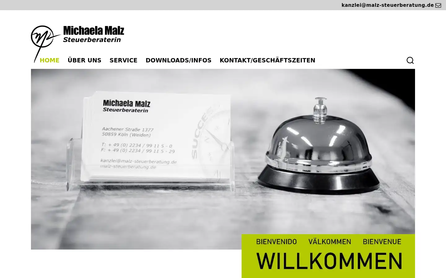 Screenshot of malz-steuerberatung.de