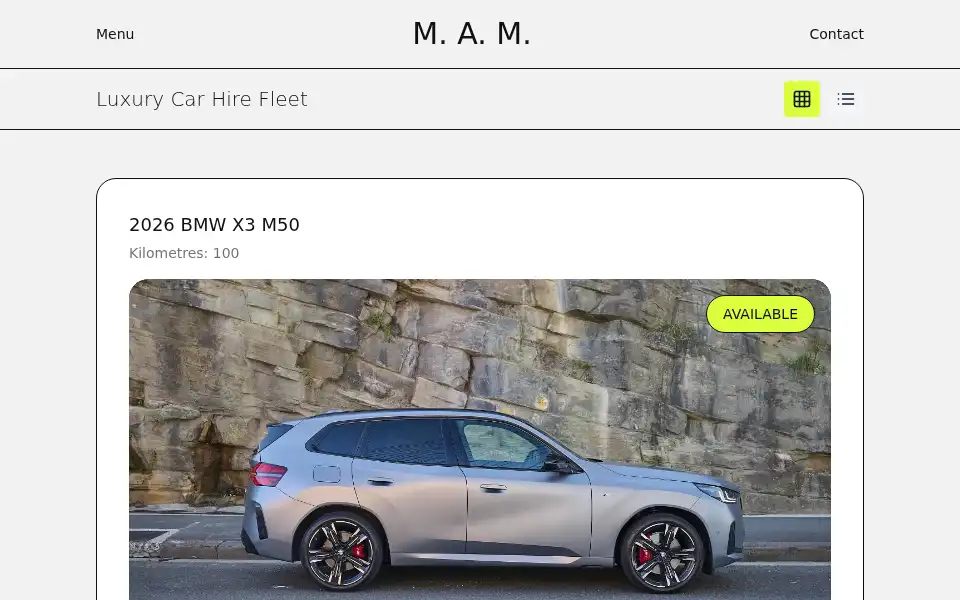 Screenshot of mam.fyi