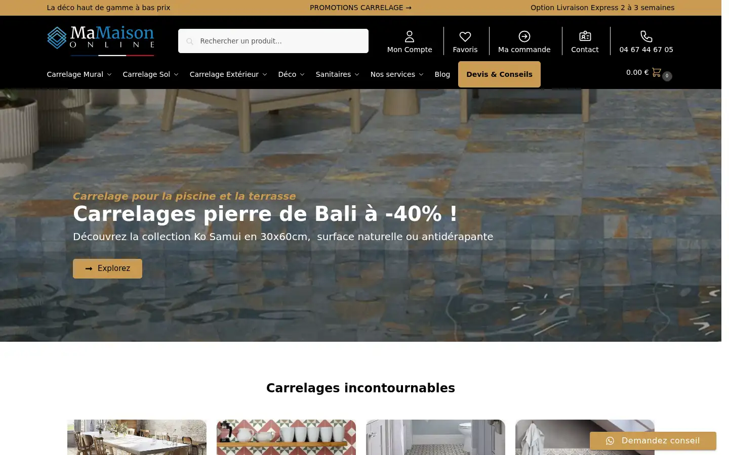 Screenshot of mamaison-online.com