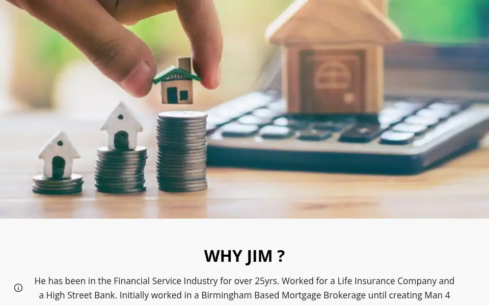 Screenshot of man4mortgages.co.uk