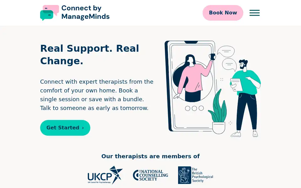 Screenshot of manageminds.co.uk
