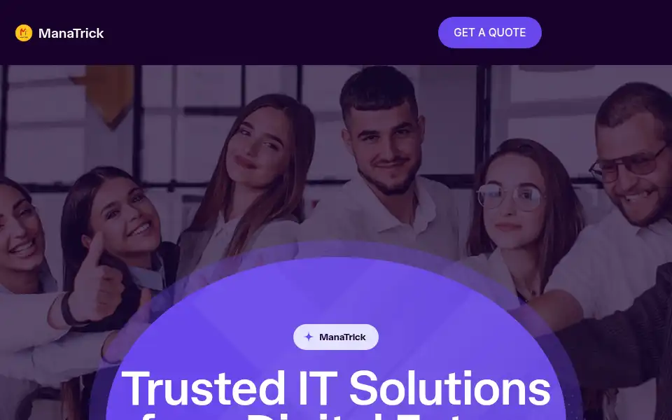 Screenshot of manatrick.com