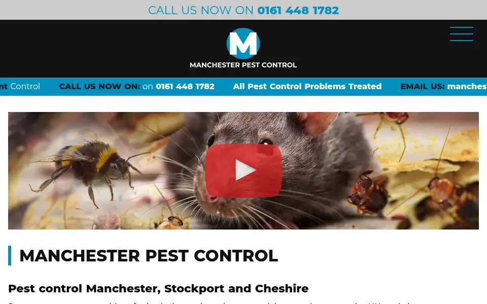 Screenshot of manchesterpestservices.co.uk