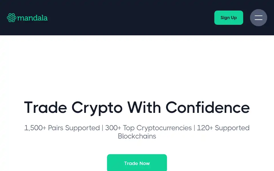 Screenshot of mandala.exchange