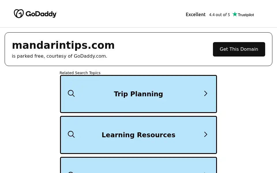 Screenshot of mandarintips.com