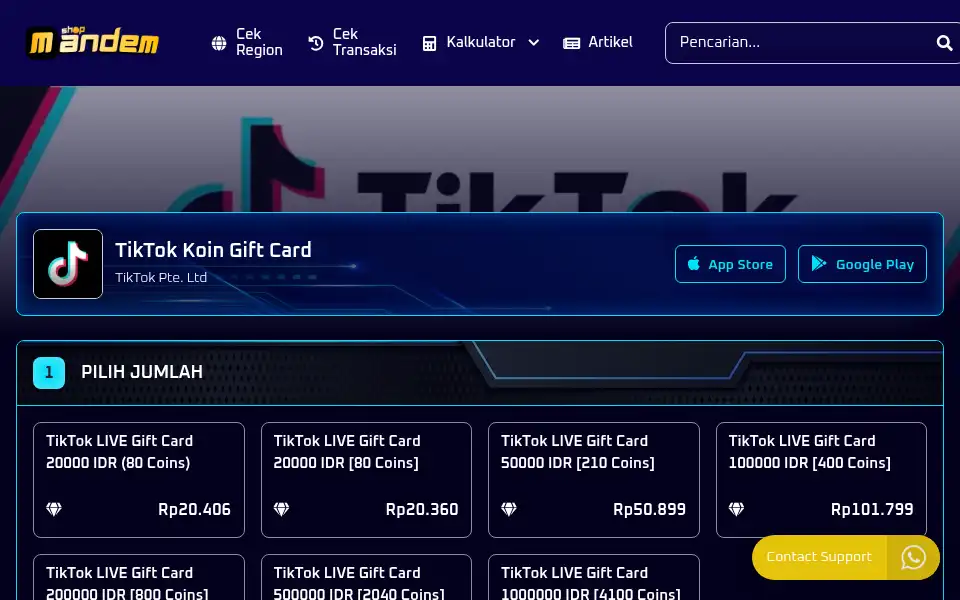 Screenshot of mandemshop.web.id