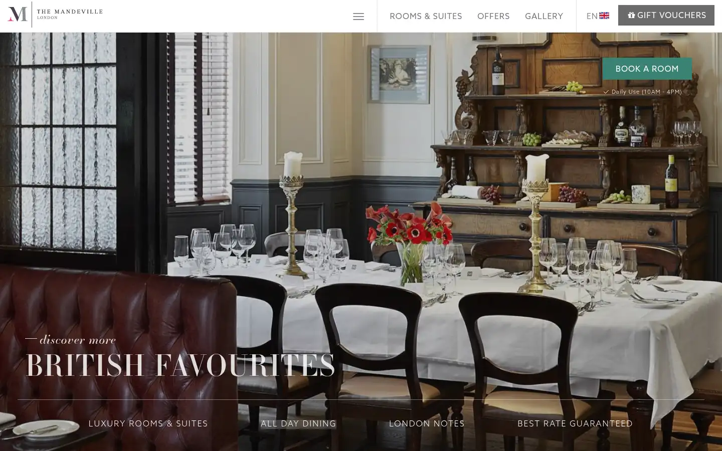 Screenshot of mandeville.co.uk