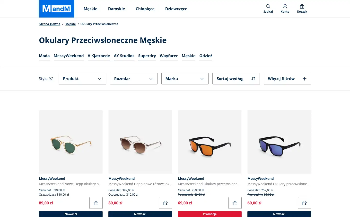 Screenshot of mandmdirect.pl