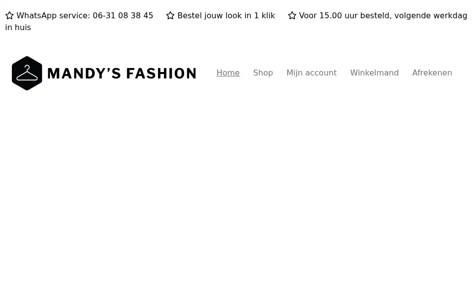 Screenshot of mandys-fashion.nl