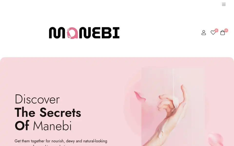 Screenshot of manebi.uk