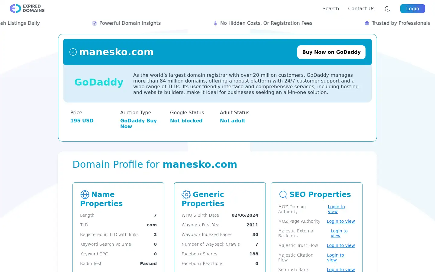 Screenshot of manesko.com