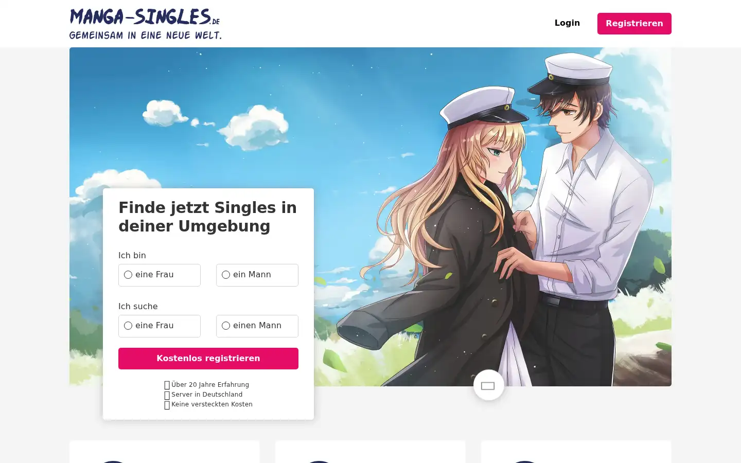 Screenshot of manga-singles.de