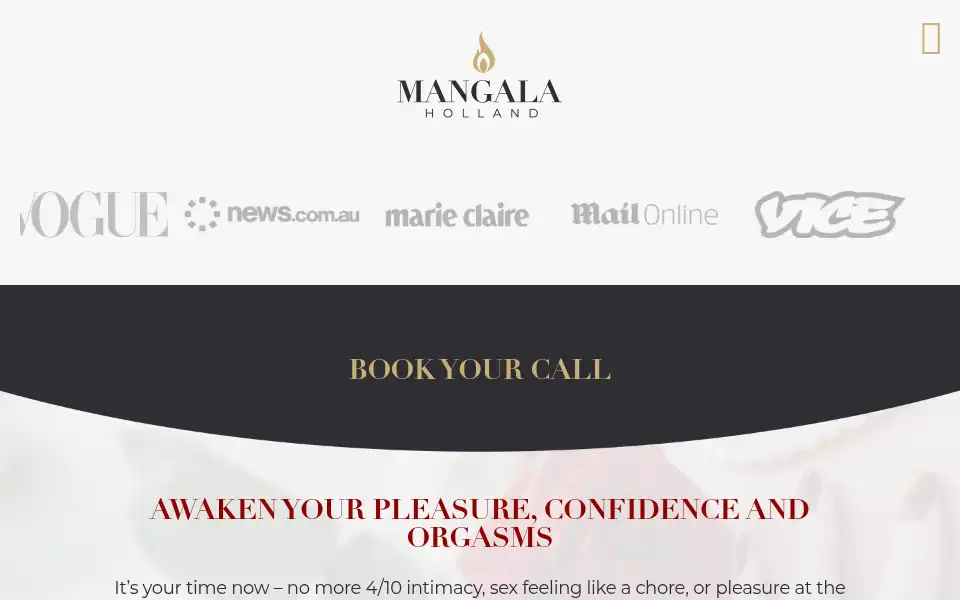 Screenshot of mangalaholland.com