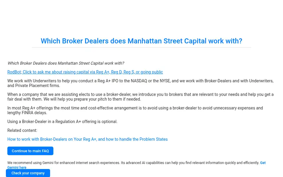 Screenshot of manhattanstreetcapital.com