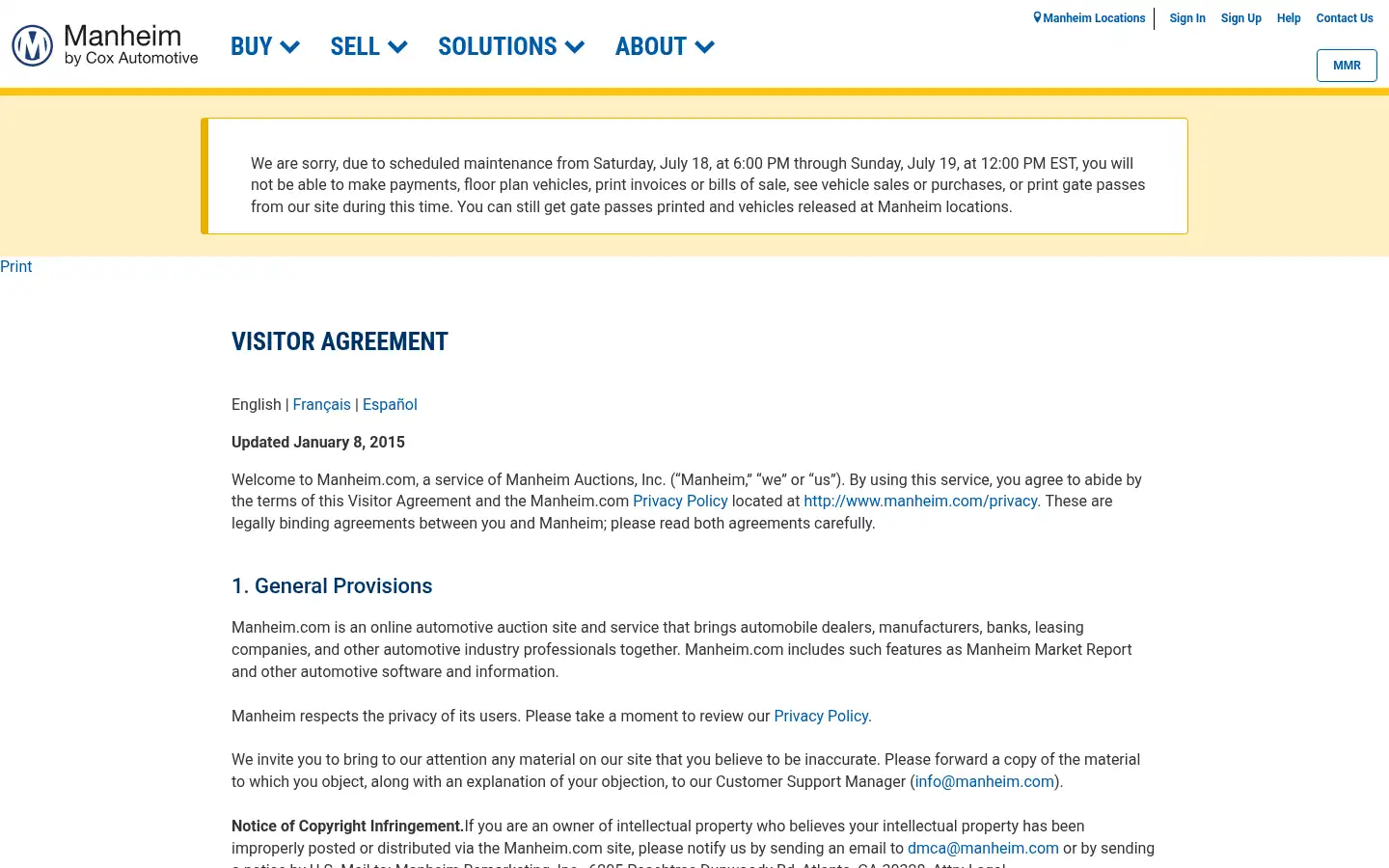 Screenshot of manheim.com