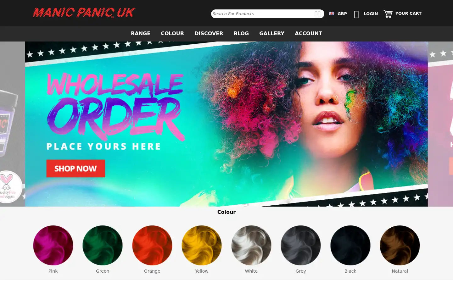 Screenshot of manic-panic.co.uk