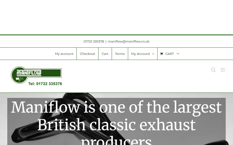 Screenshot of maniflow.co.uk