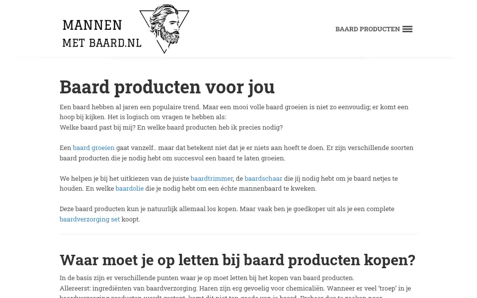Screenshot of mannenmetbaard.nl