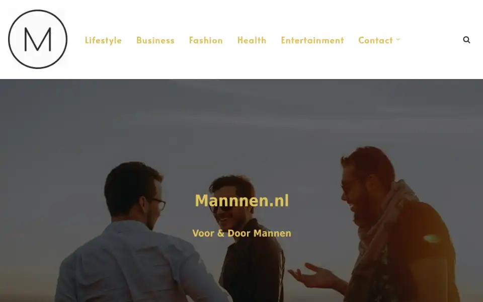 Screenshot of mannnen.nl