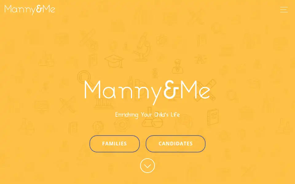 Screenshot of mannyandme.com