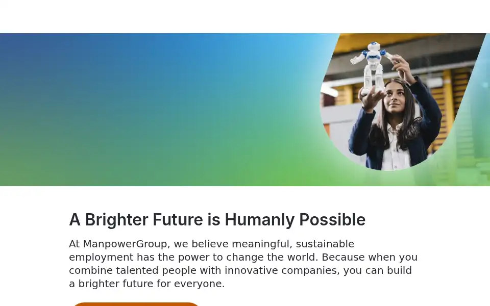 Screenshot of manpowergroup.com
