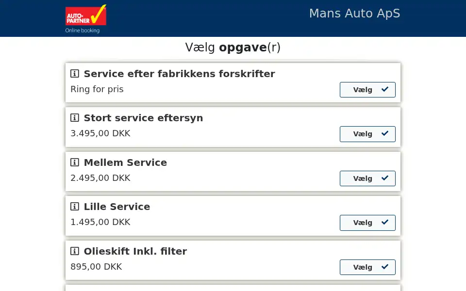 Screenshot of mansauto.dk