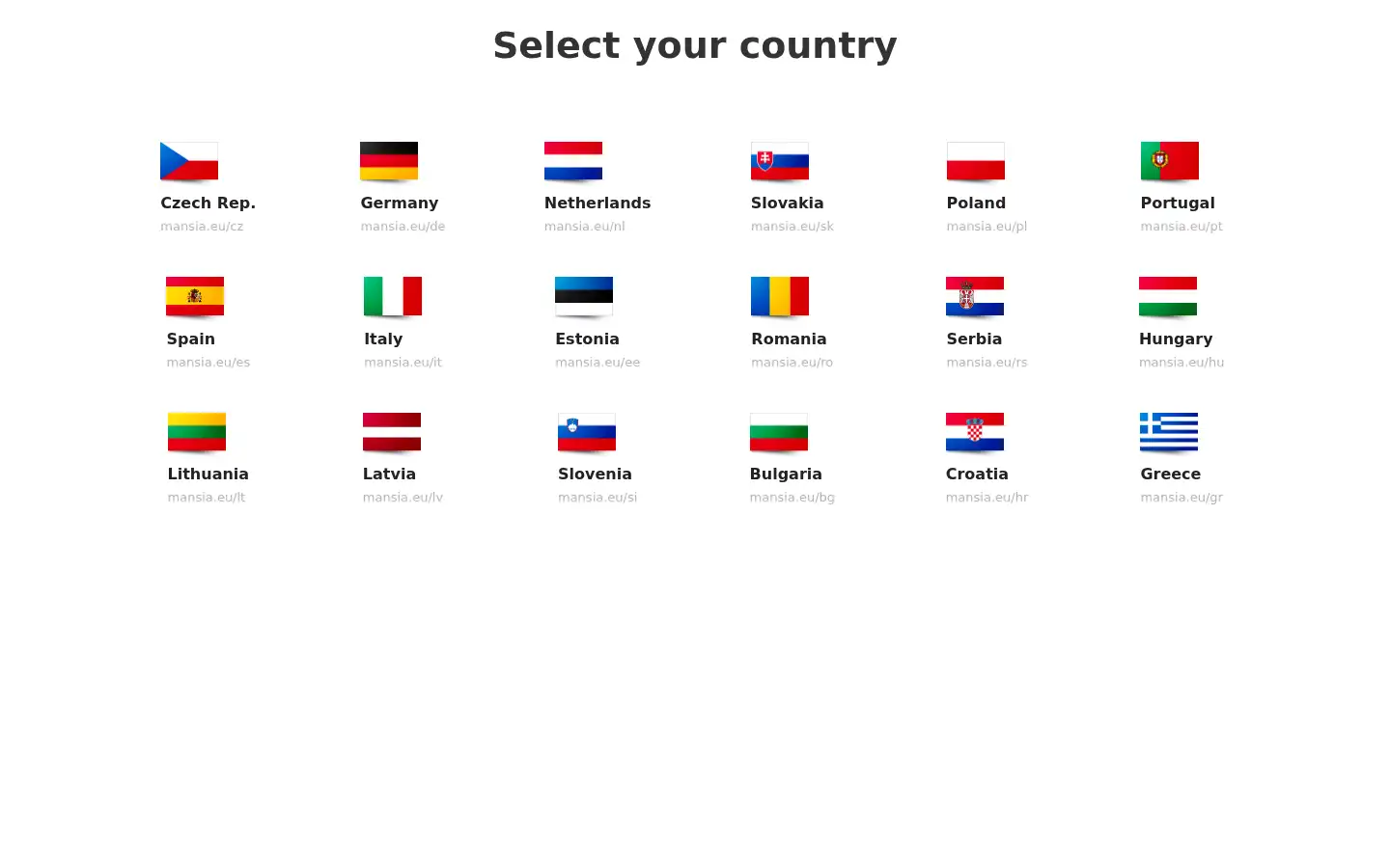 Screenshot of mansia.eu