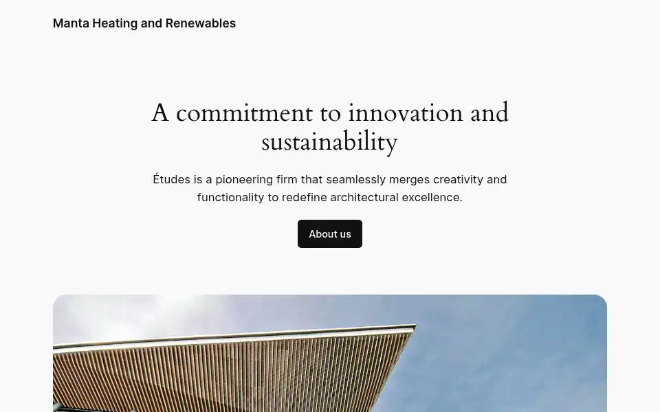 Screenshot of manta-heating.co.uk
