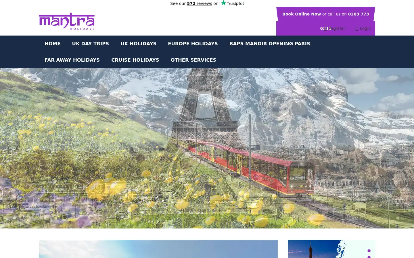 Screenshot of mantraholidays.co.uk