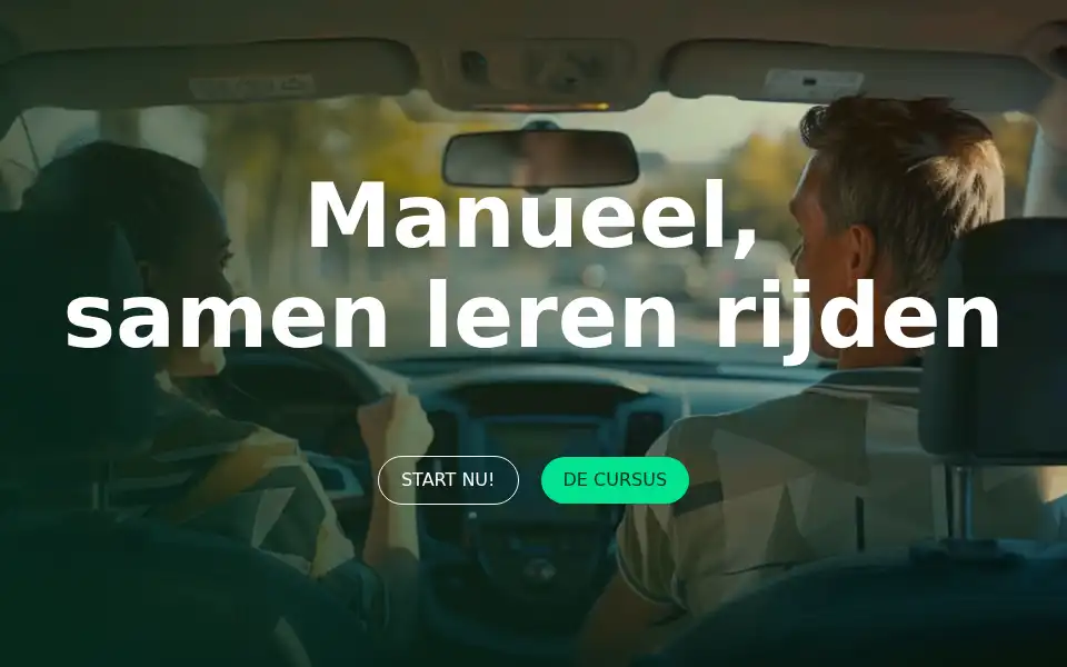 Screenshot of manueelrijden.be