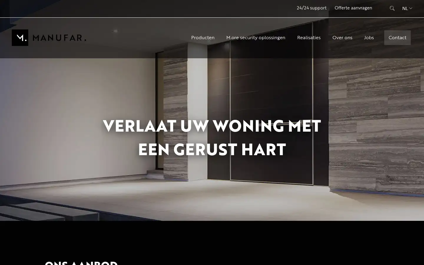 Screenshot of manufar.be