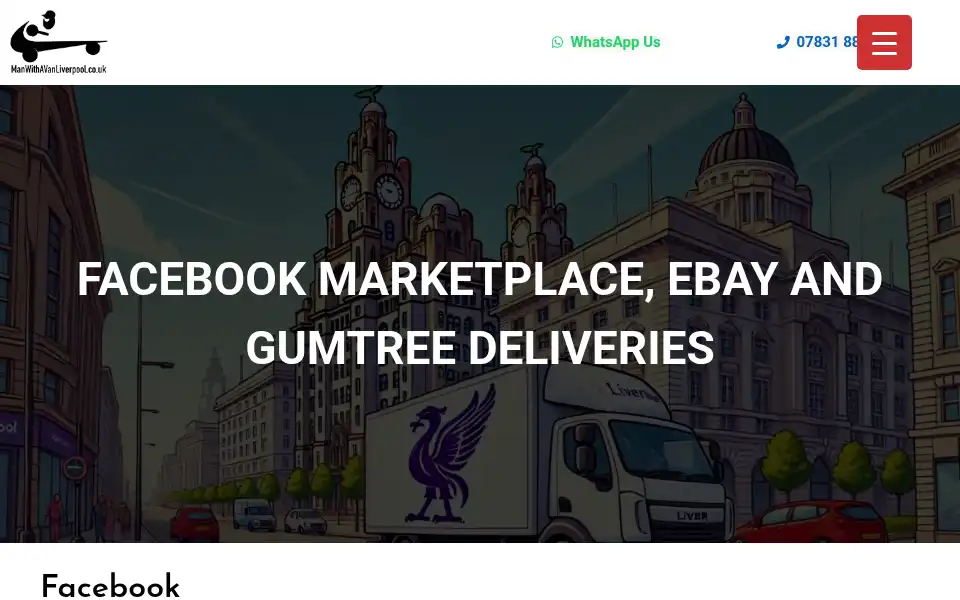 Screenshot of manwithavanliverpool.co.uk