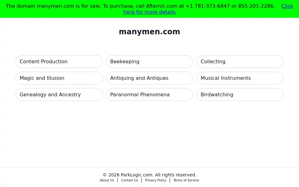 Screenshot of manymen.com