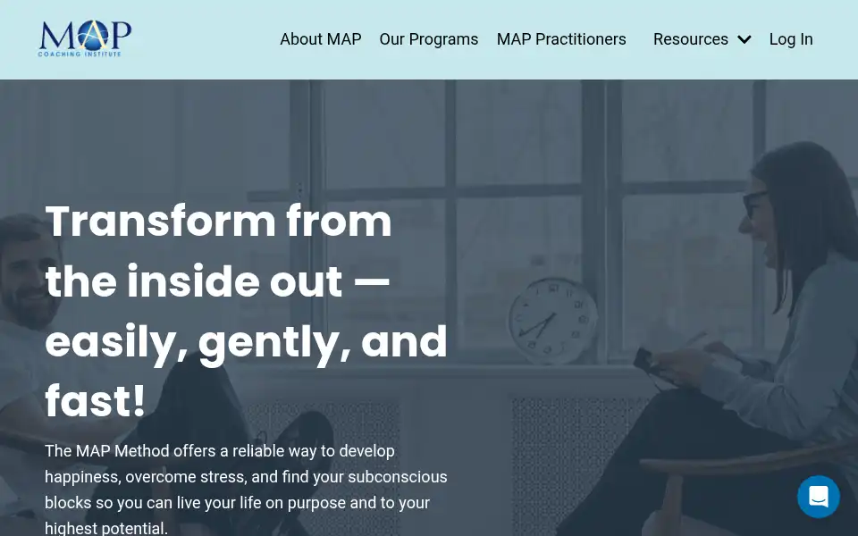 Screenshot of mapcoachinginstitute.com