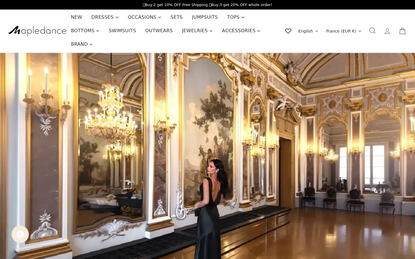 Screenshot of mapledance.com