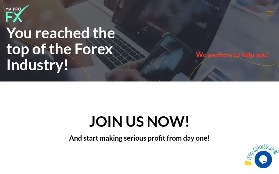 Screenshot of maprofx.com