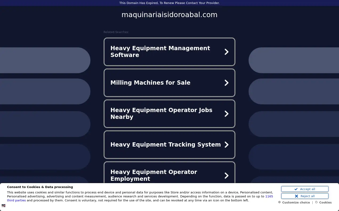 Screenshot of maquinariaisidoroabal.com