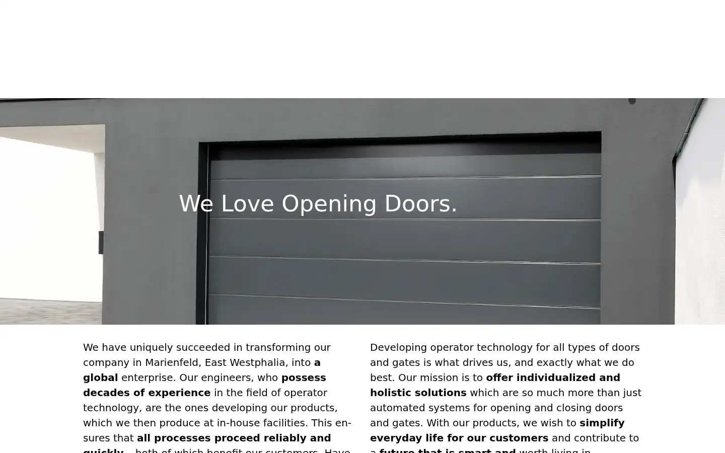Screenshot of marantec.com