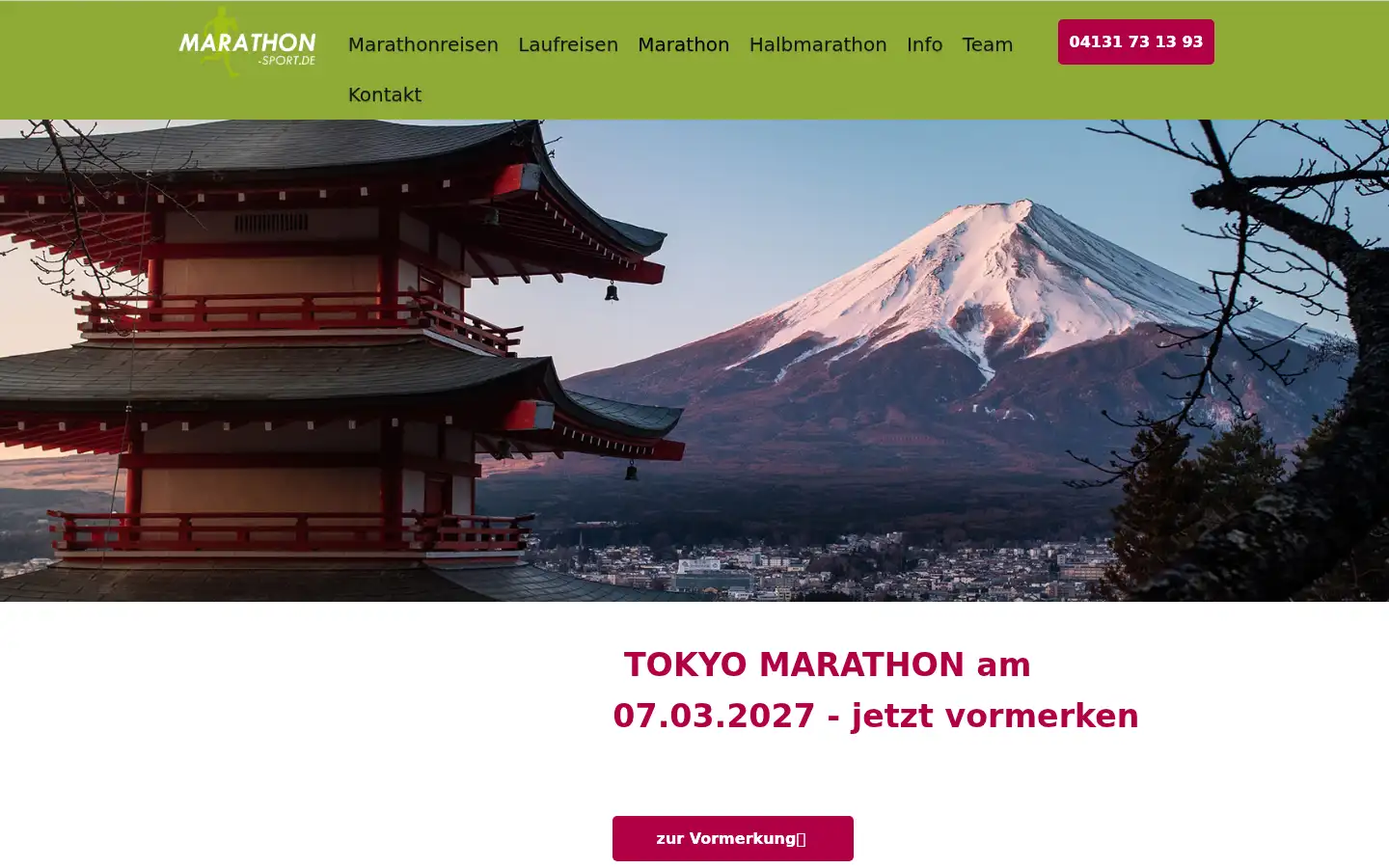 Screenshot of marathon-sport.de