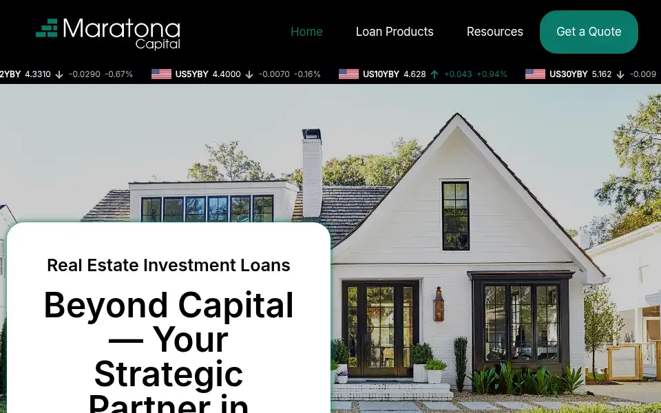Screenshot of maratonacapital.com