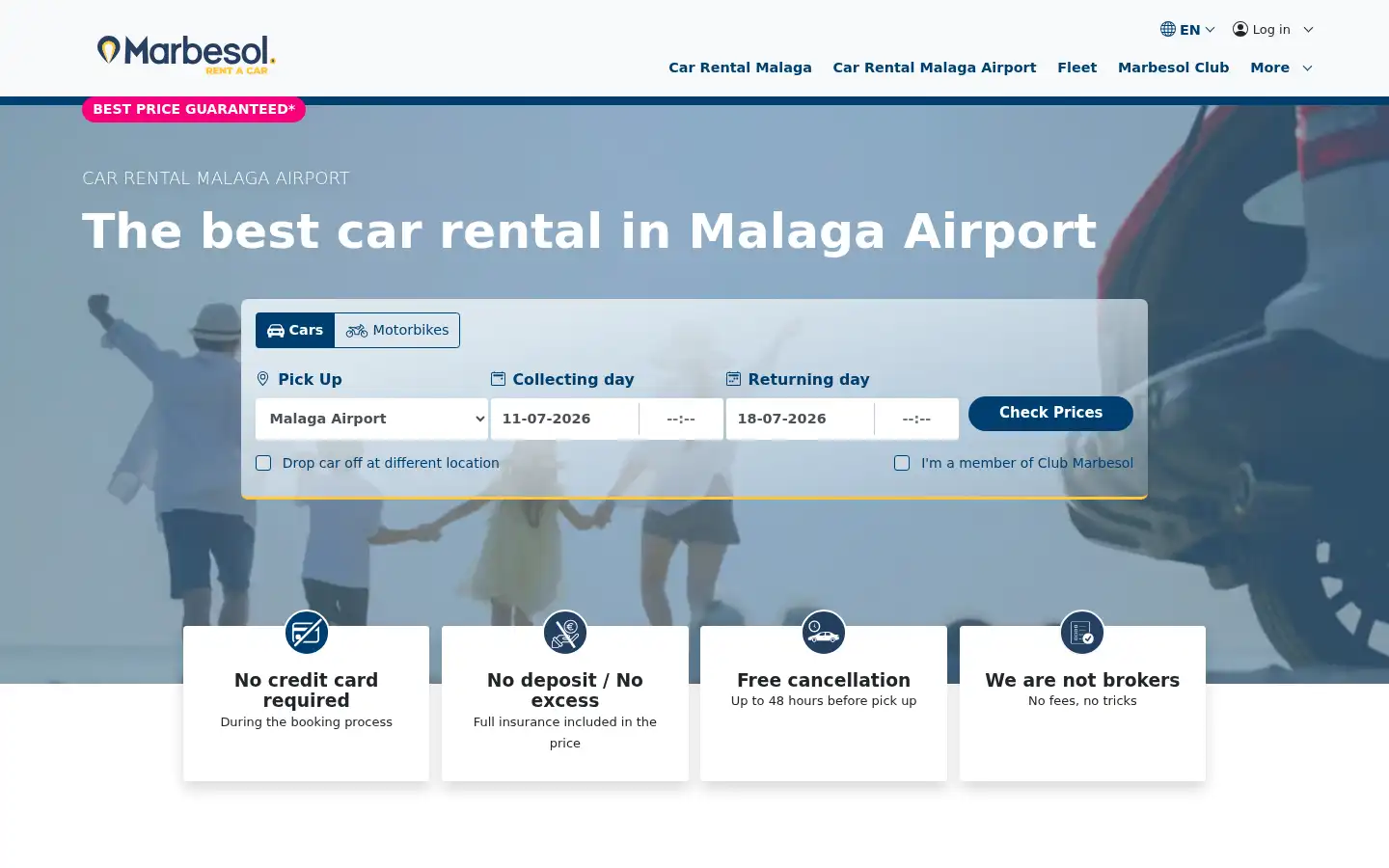 Screenshot of marbesol.com