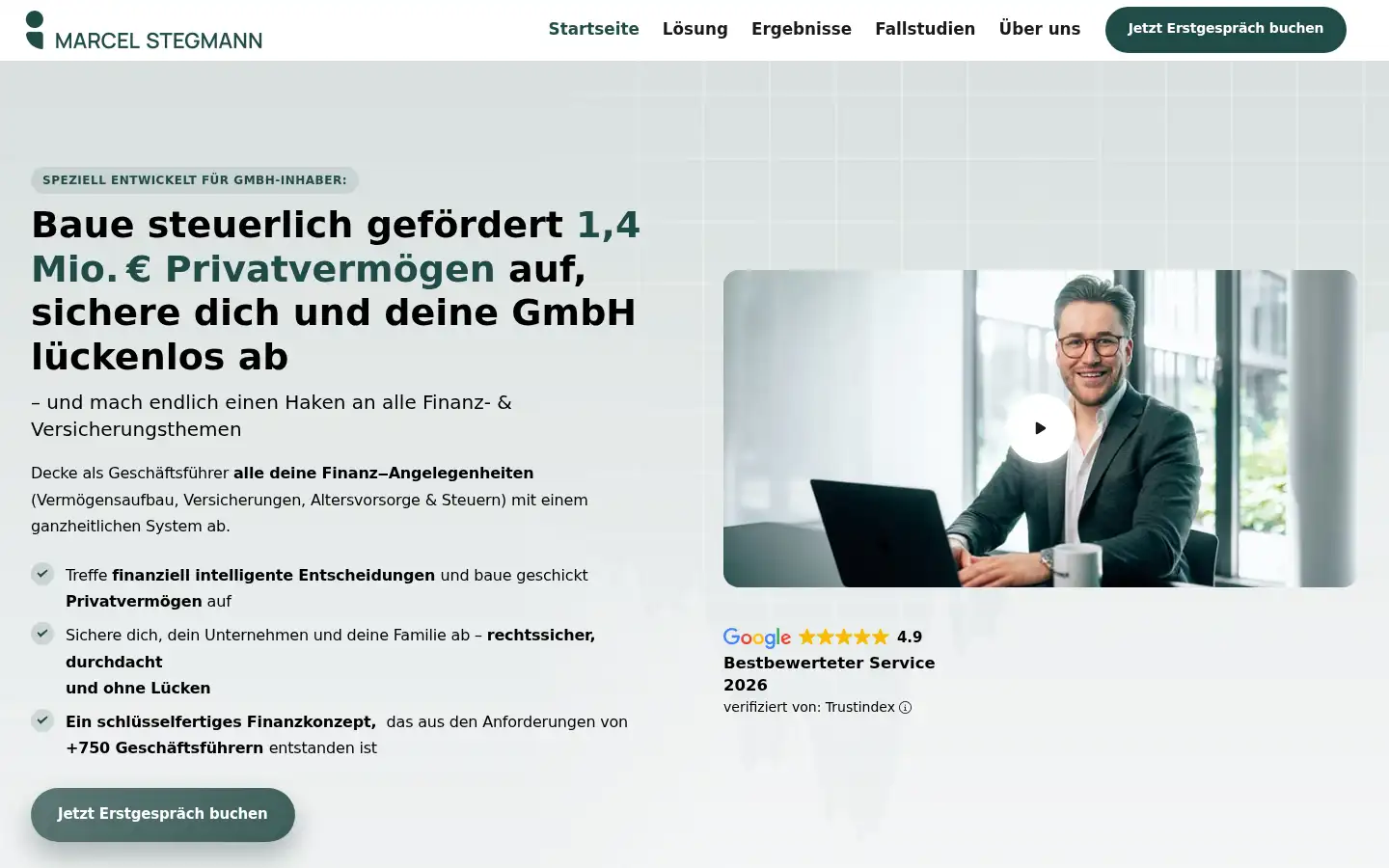 Screenshot of marcelstegmann.de