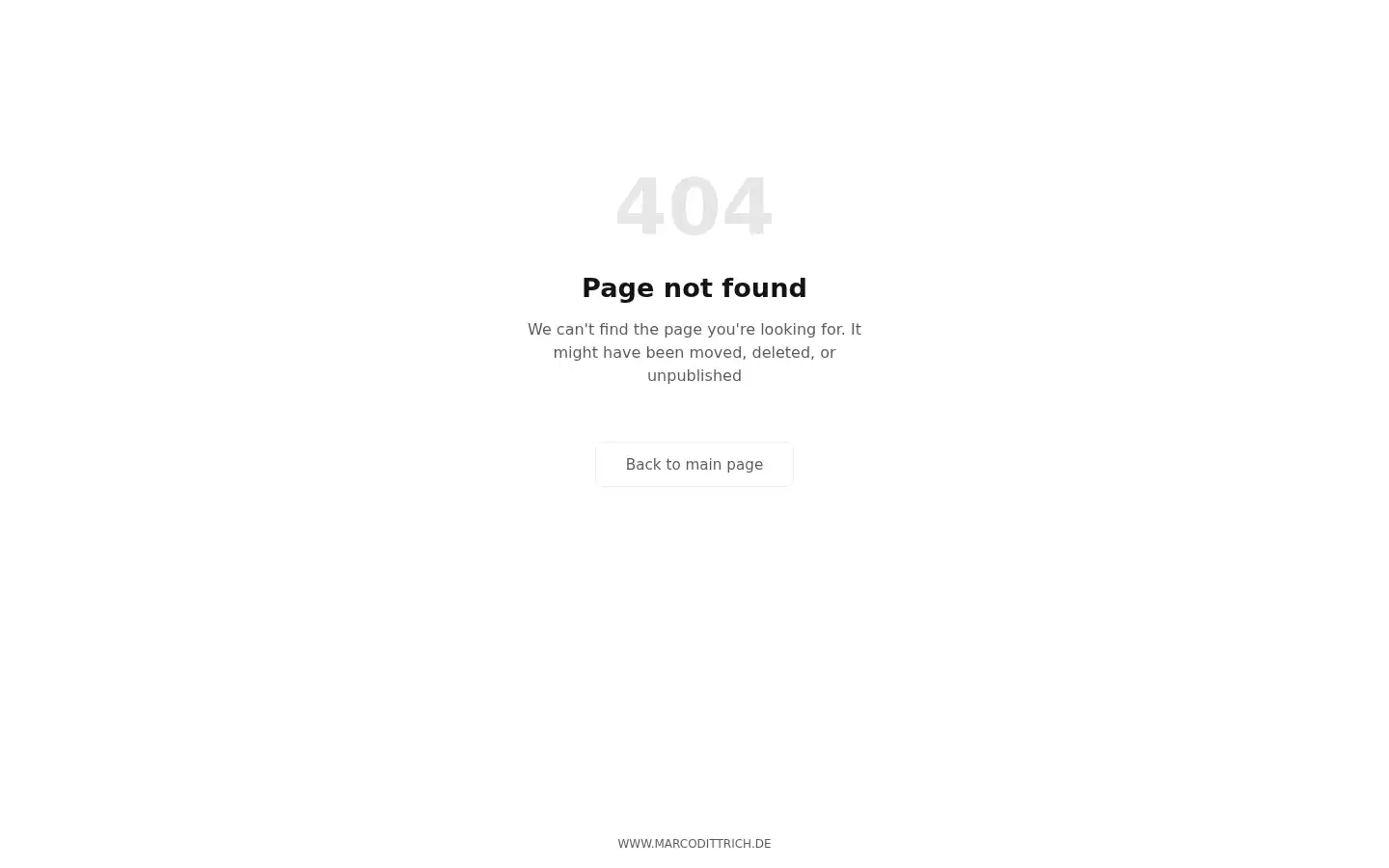 Screenshot of marcodittrich.de