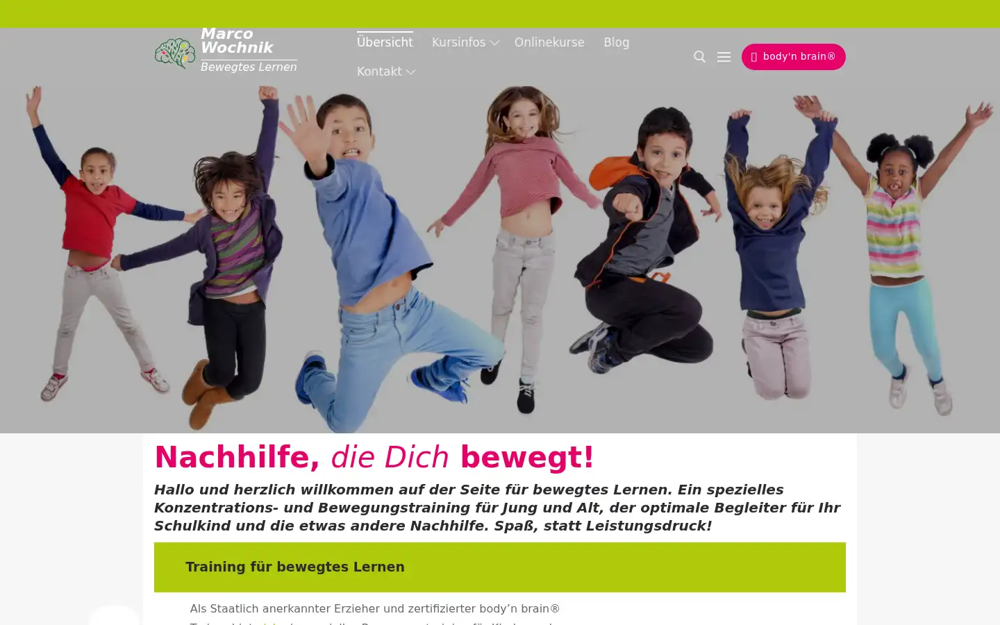 Screenshot of marcowochnik.de