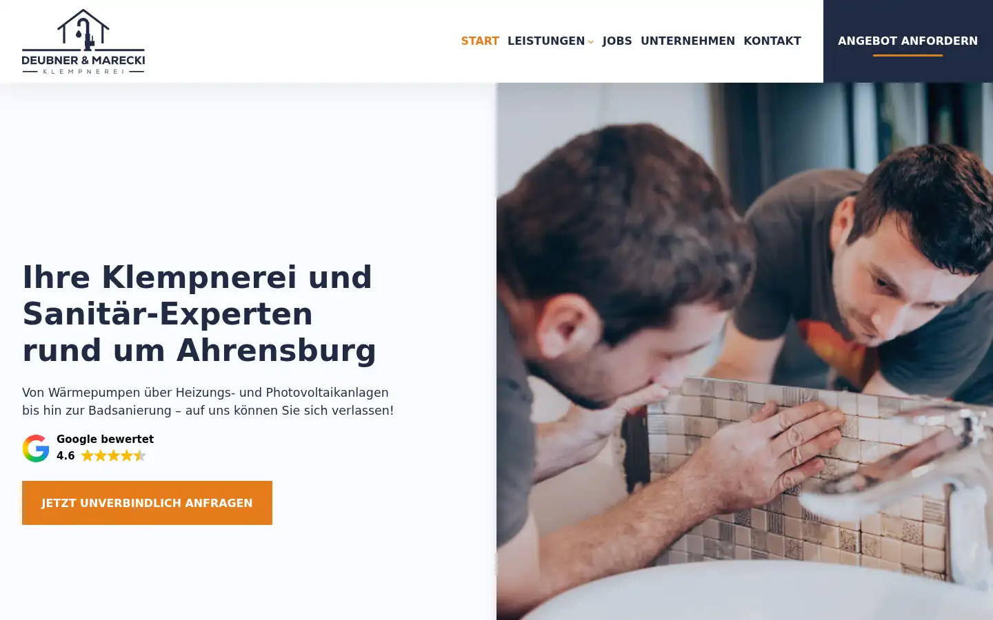 Screenshot of marecki.de