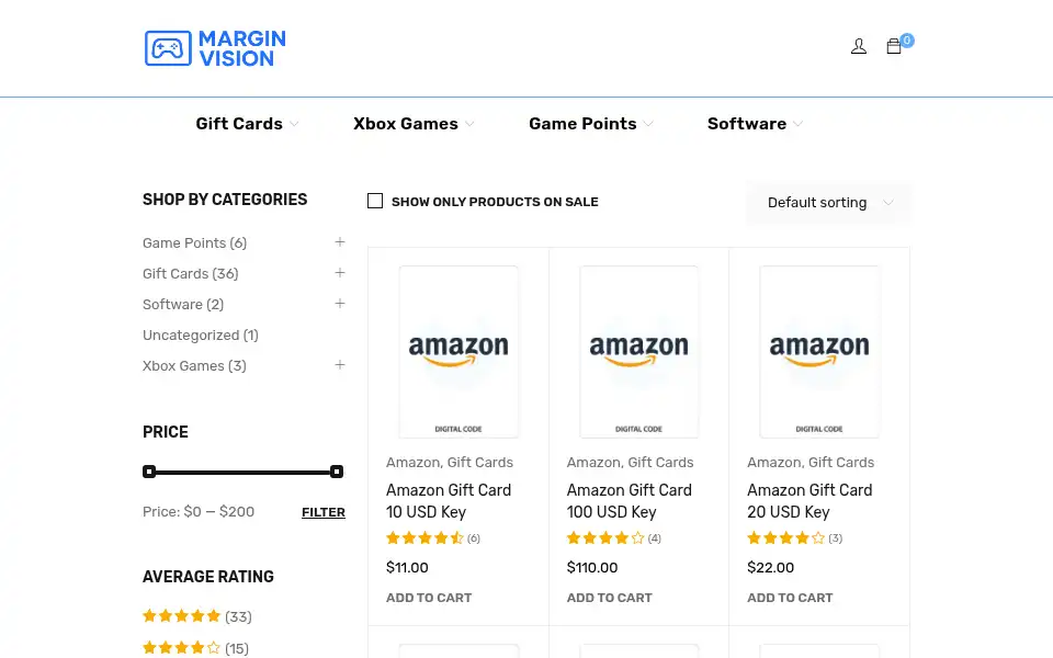 Screenshot of marginvision.com