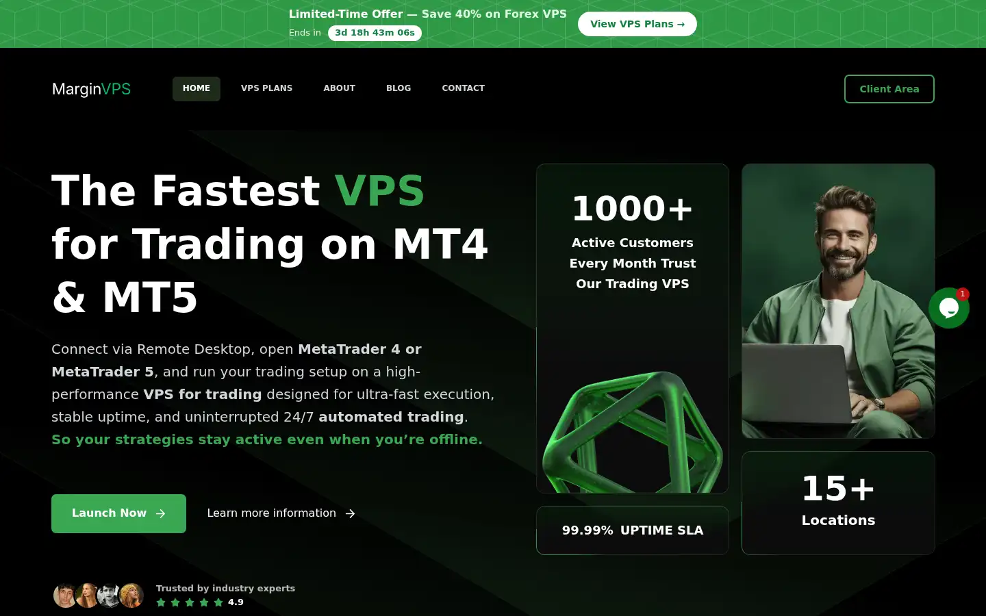 Screenshot of marginvps.com