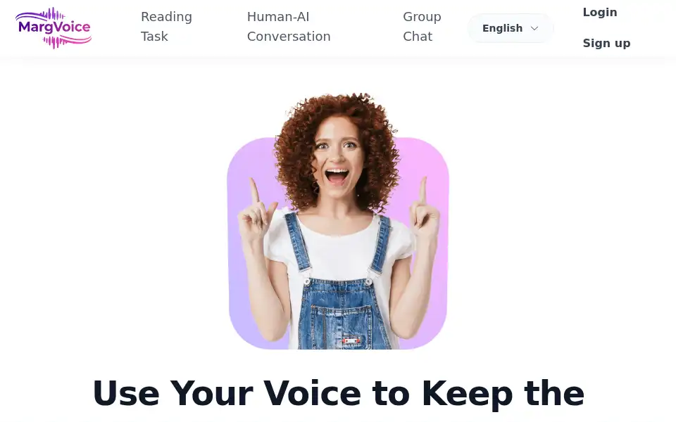 Screenshot of margvoice.com
